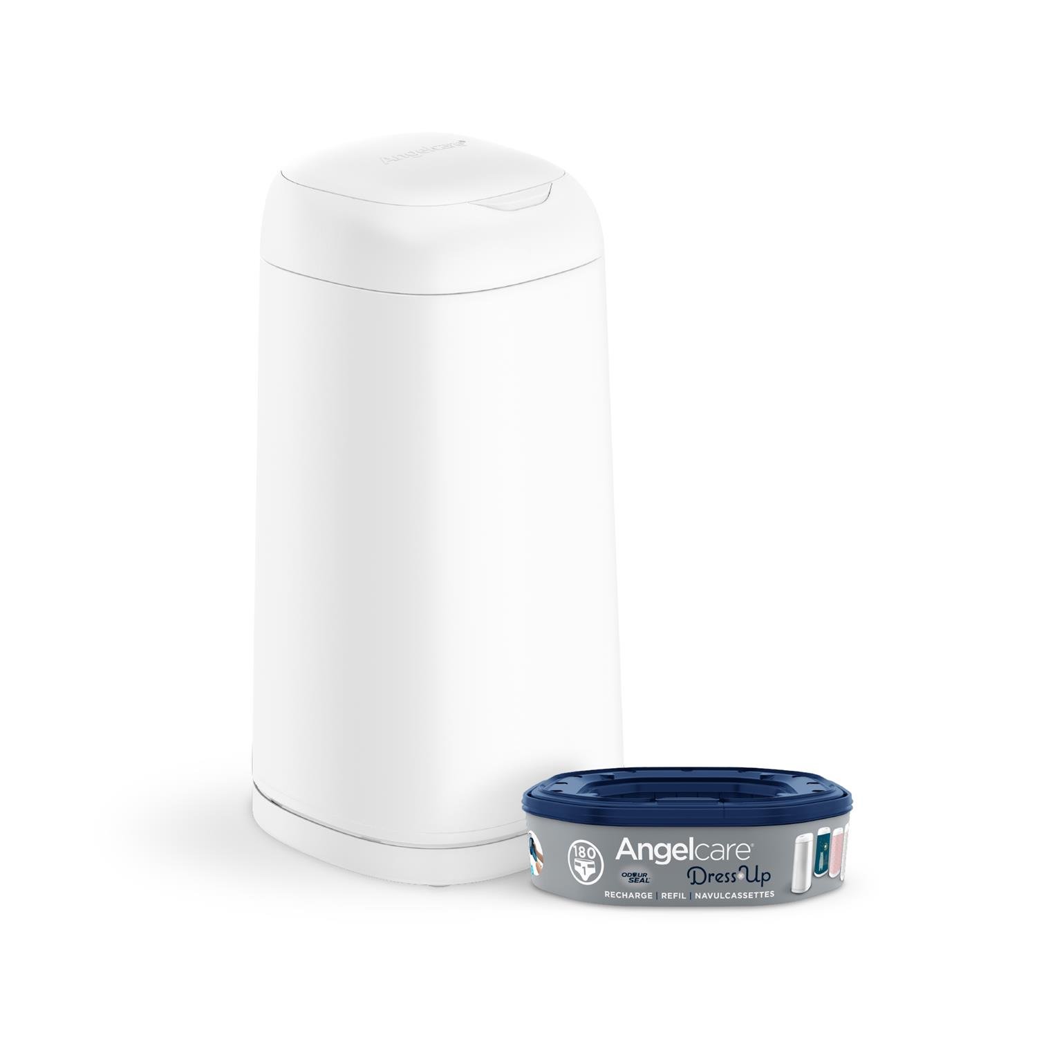 Poubelle à couches Dress Up BLANC Angelcare