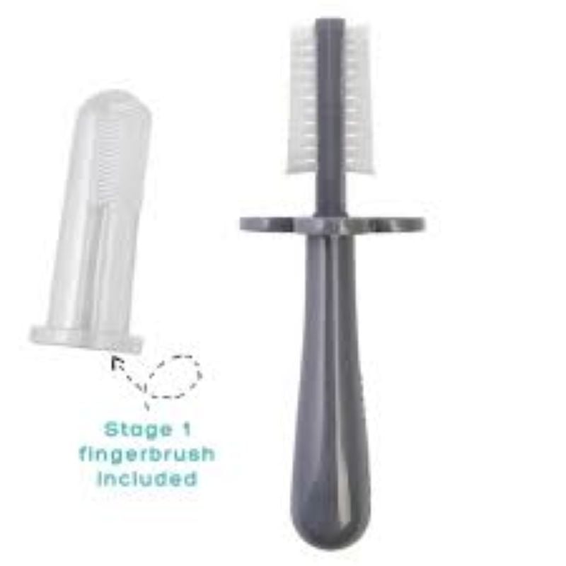 Brosse à dents ergonomique double face GRIS Grabease