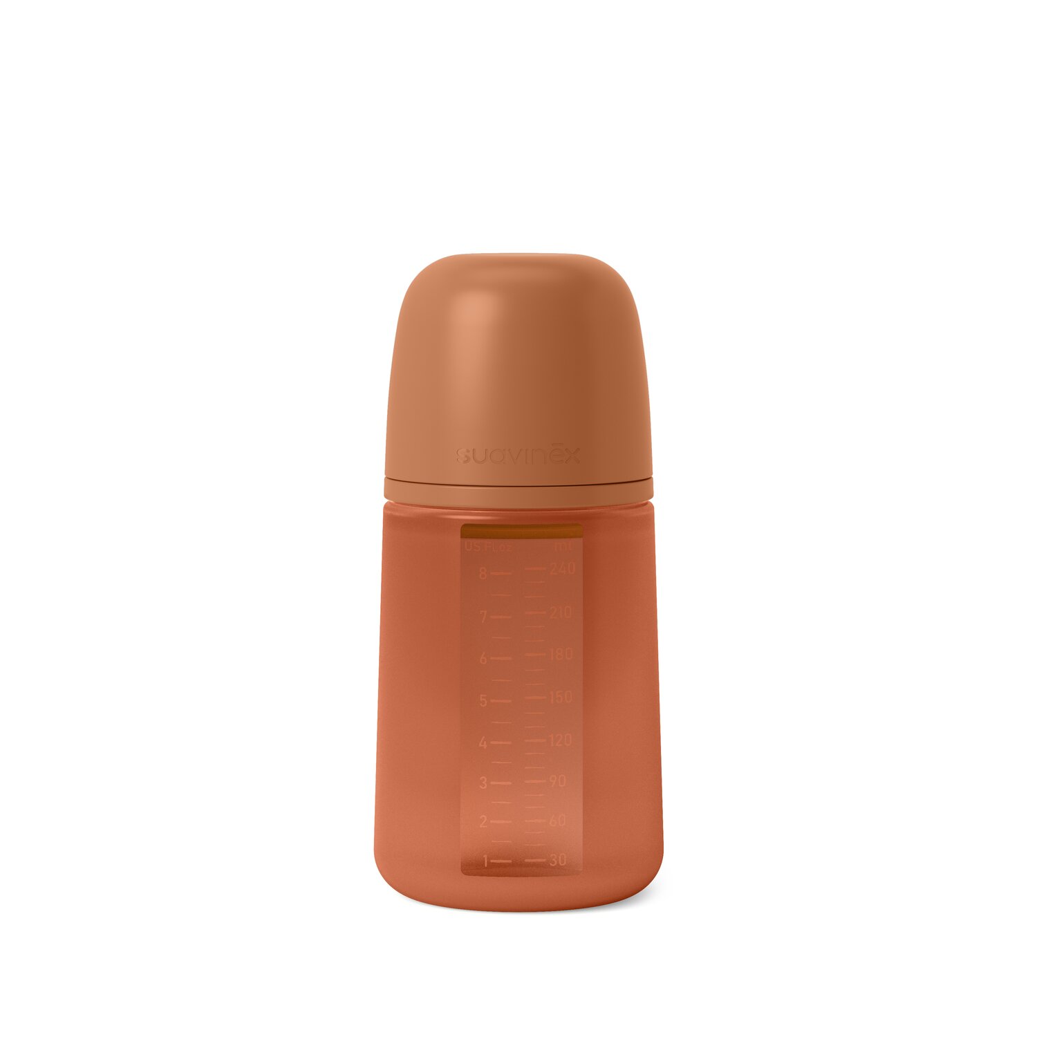 Biberon en silicone avec tétine SX Pro 240 ml débit M Colour Essence Orange