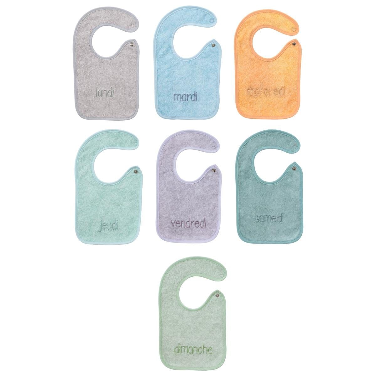 Lot de 7 bavoirs naissance BLANC Disney Baby