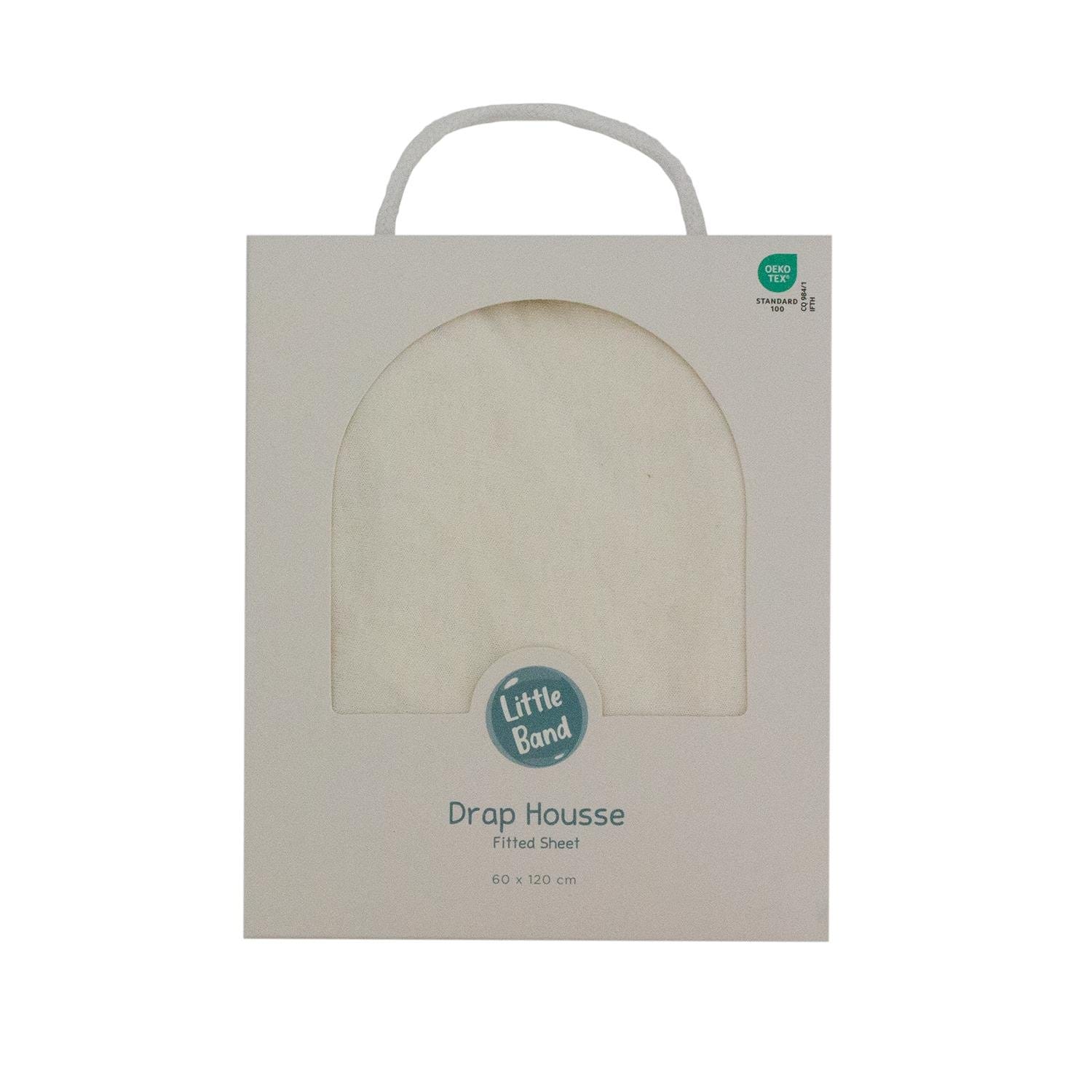 Drap housse jersey BLANC Little Band