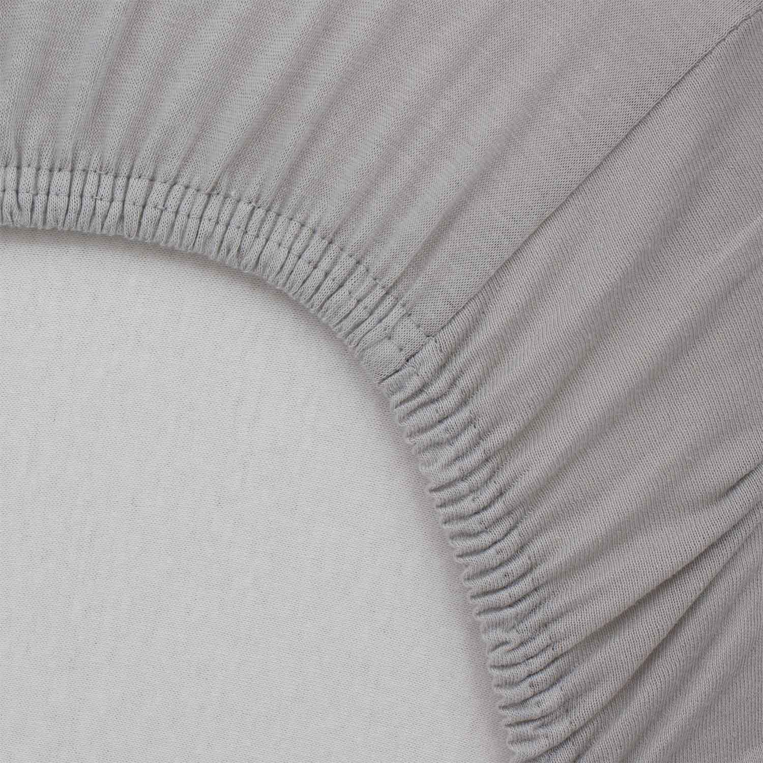 Drap housse jersey GRIS Little Band