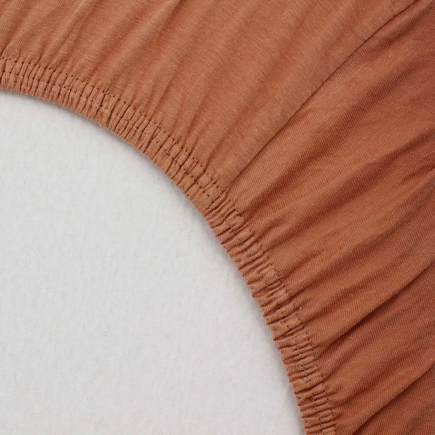 Drap housse jersey MARRON Little Band