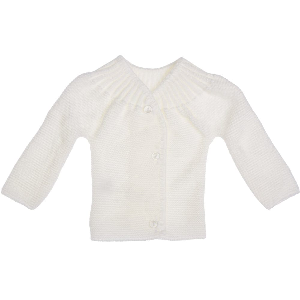 Brassière de naissance avec boutons BLANC La Manufacture de layette