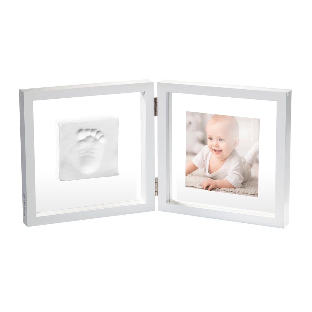 Cadre 2 parties empreinte BLANC Baby Art