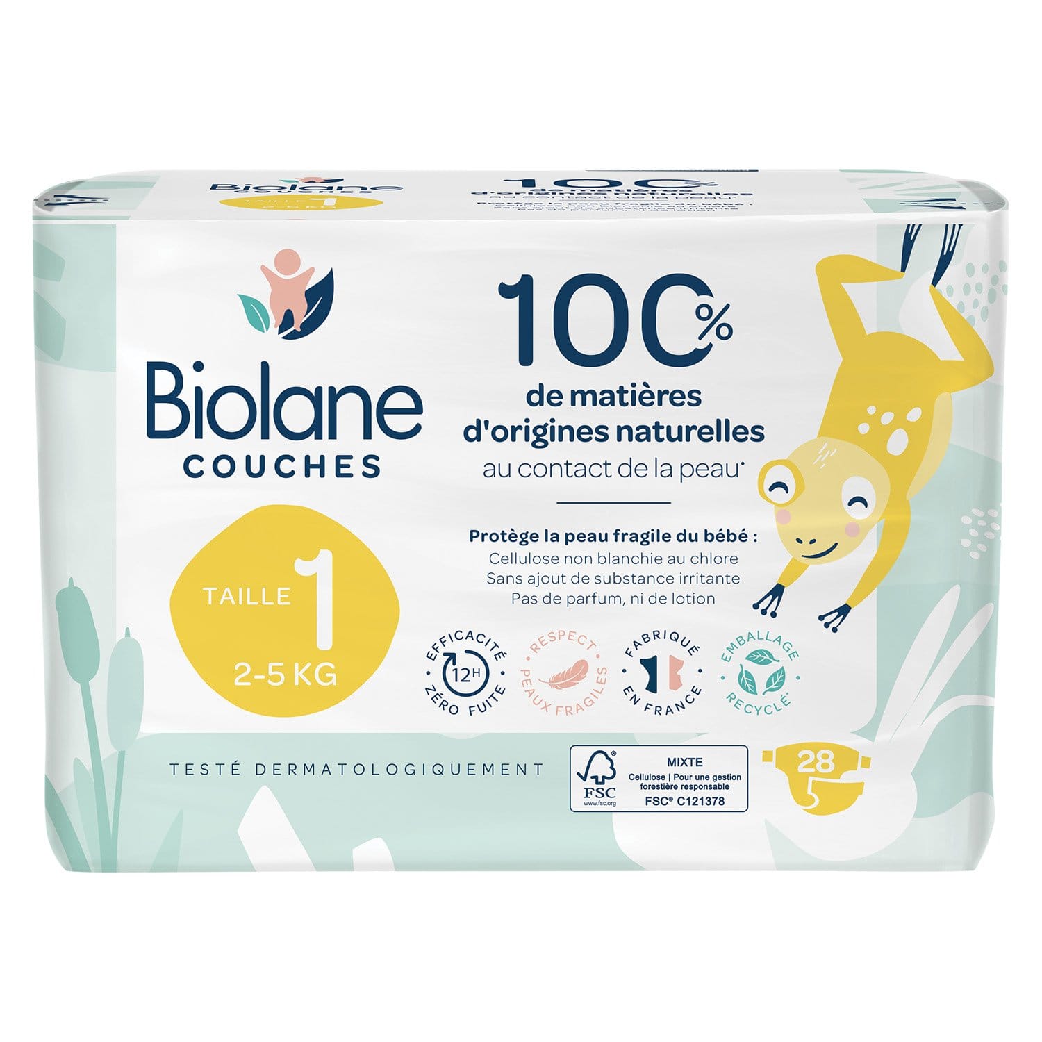 Couches MULTICOLORE Biolane