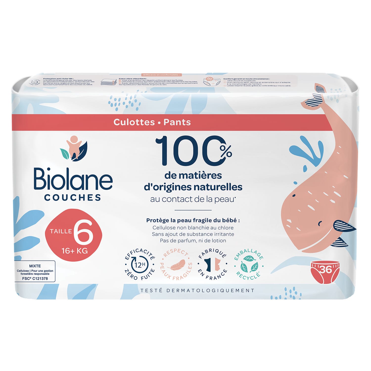 Couches culottes MULTICOLORE Biolane