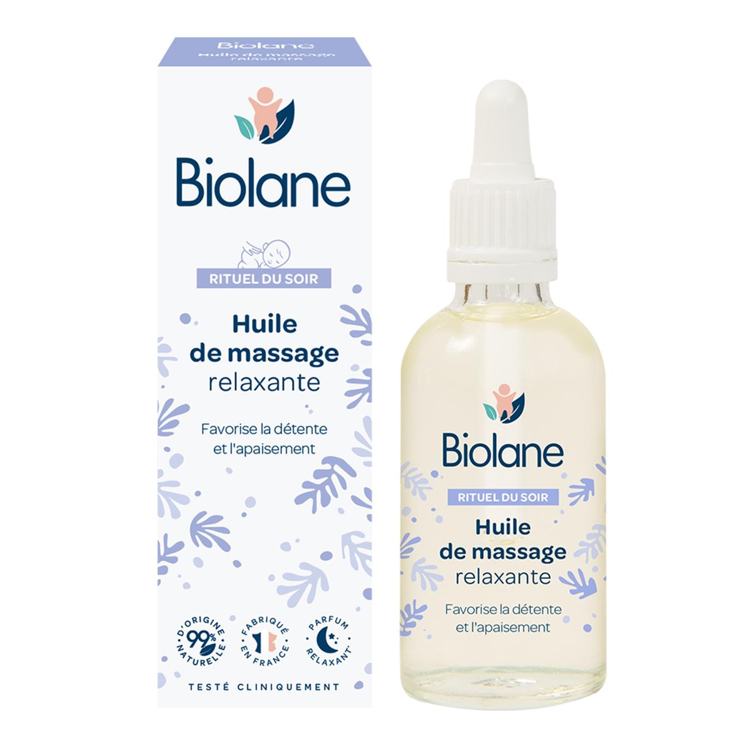 Huile de massage relaxante MULTICOLORE Biolane