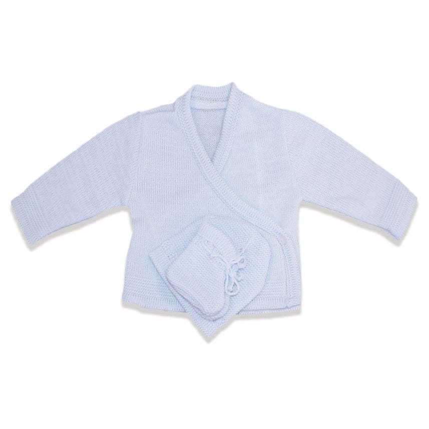 Brassière + Bonnet + Chaussons Flora BLEU Les Chatounets