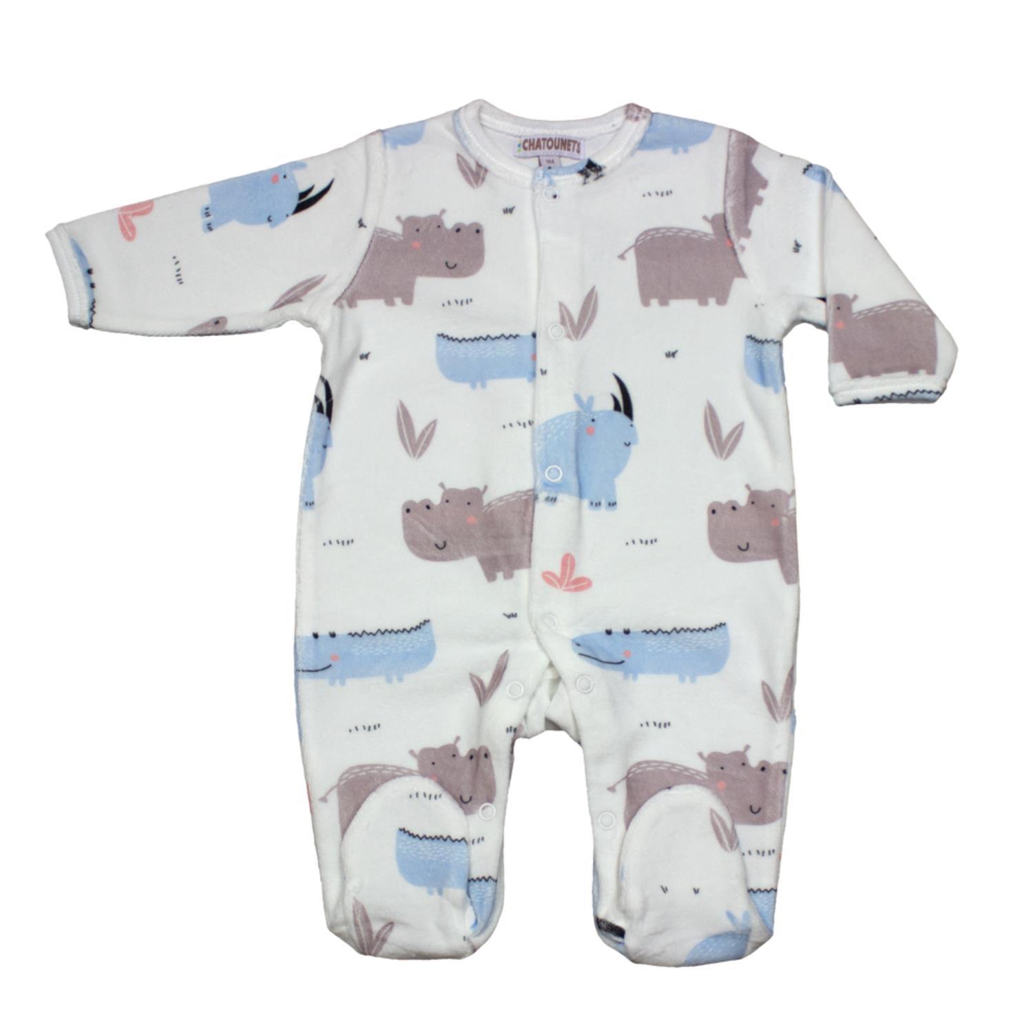 Pyjama Hippo BLEU Les Chatounets