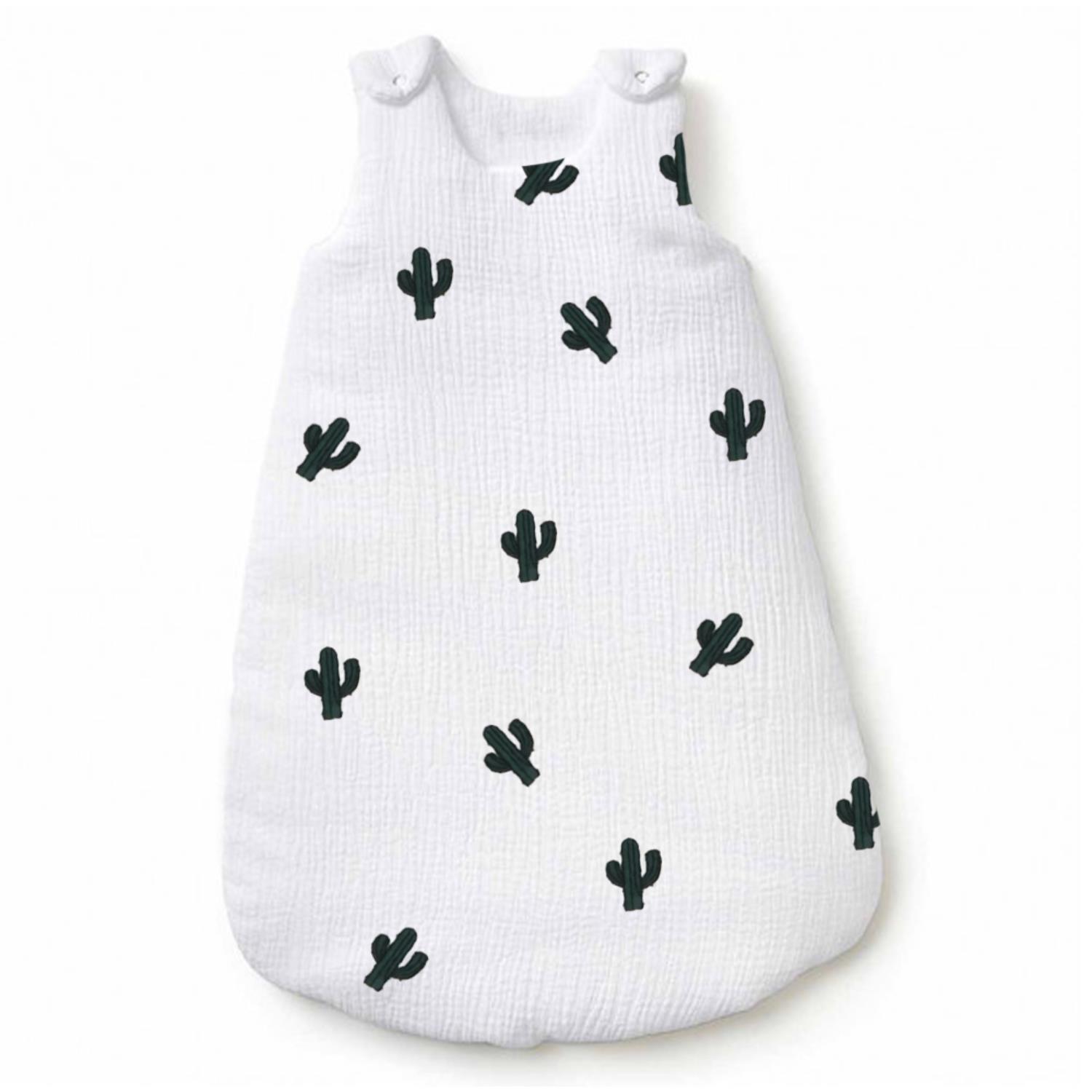 Gigoteuse Naissance Mousseline ""CACTUS"" MULTICOLORE Les Chatounets