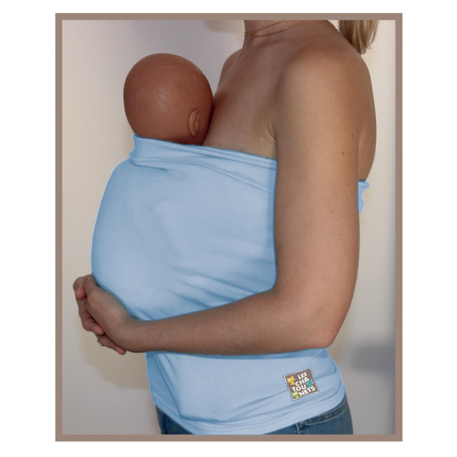 Bandeau peau à peau BLEU Les Chatounets