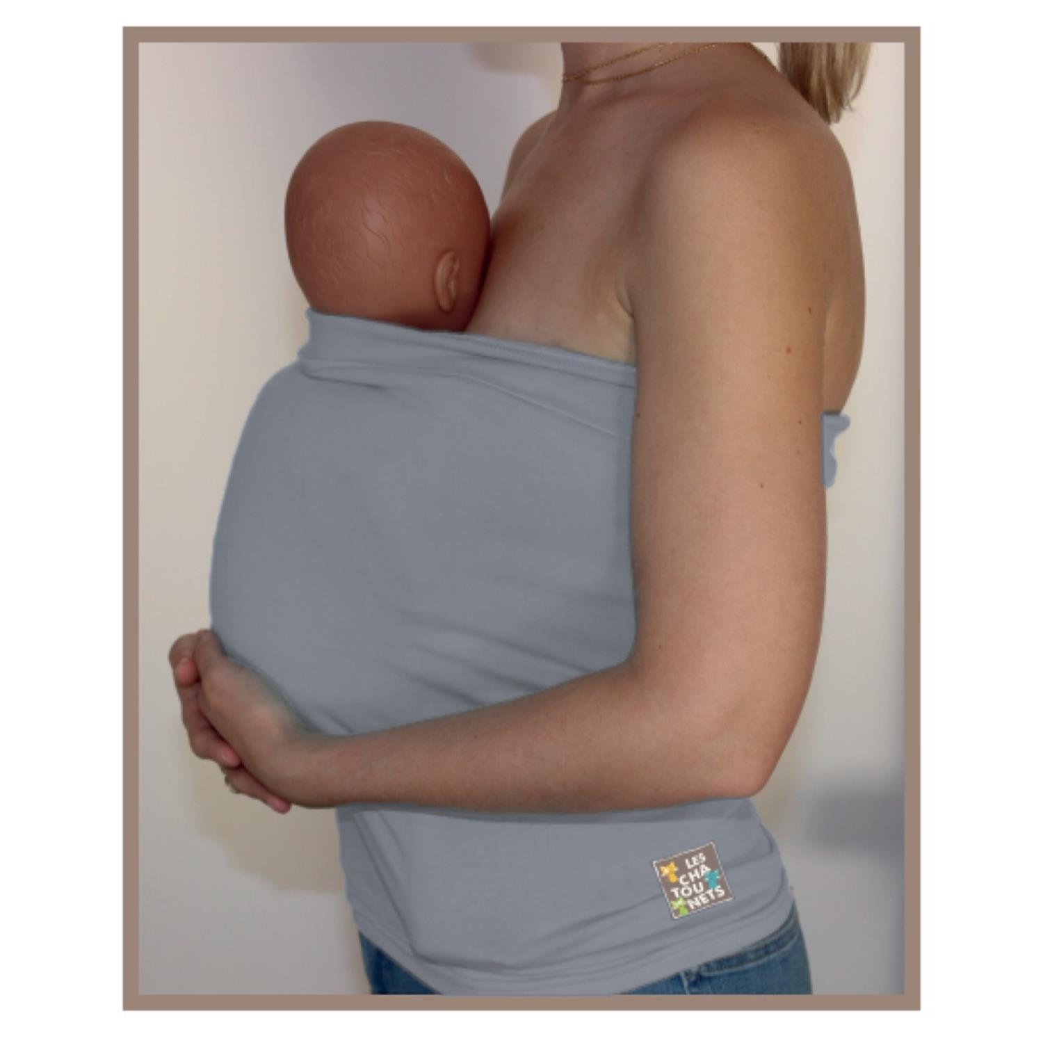 Bandeau peau à peau GRIS Les Chatounets