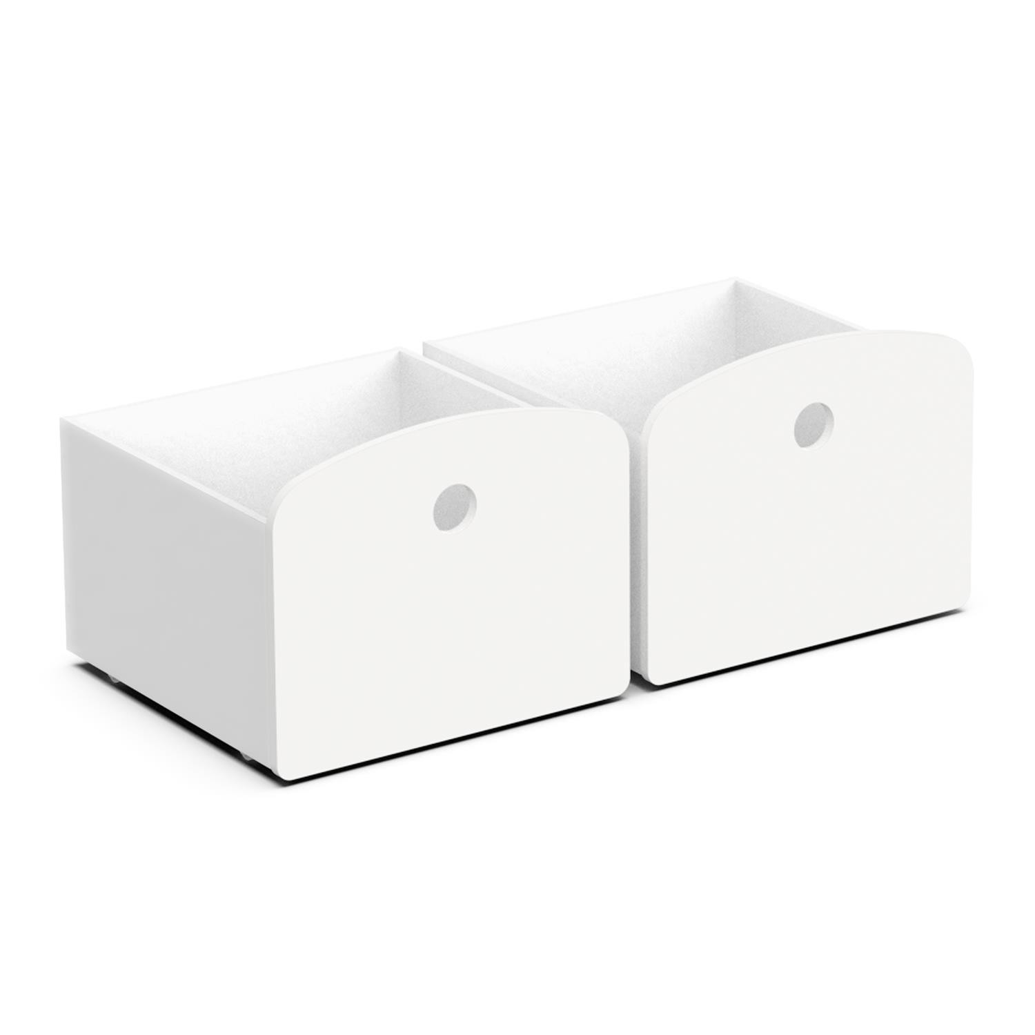 Set de 2 tiroirs pour lit Longane BLANC Demeyere