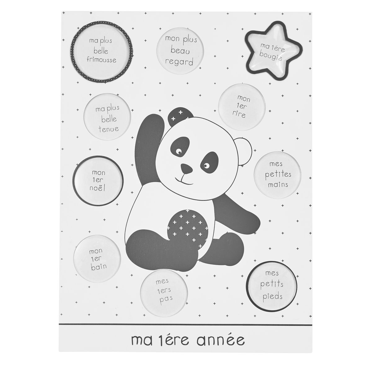 Pêle-Mêle photos Ma Première Année Babypanda Chao Chao GRIS Sauthon