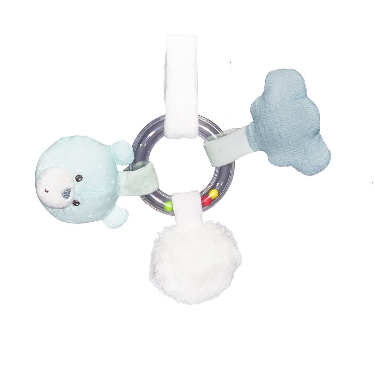 Hochet Lily grey BLEU Sauthon