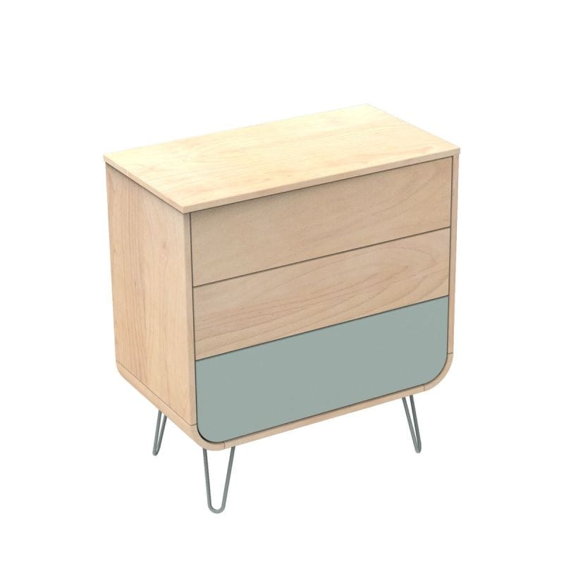 Commode pieds fil Galopin BLEU Sauthon Original