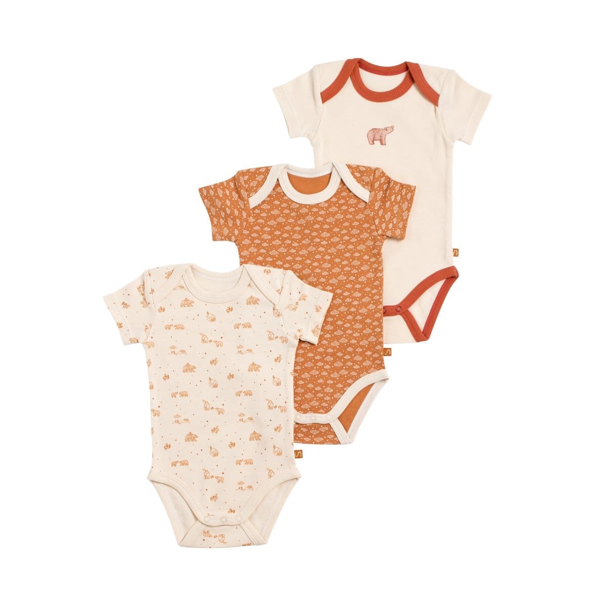 Lot de 3 bodies manches courtes Orsino BEIGE Sauthon