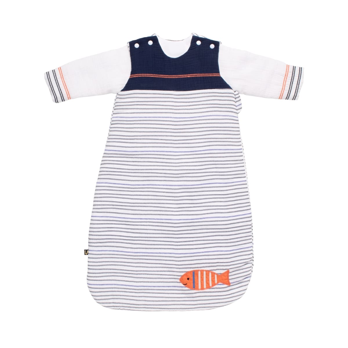 Gigoteuse ouatinee à manches  Baby Sailor BLEU Sauthon