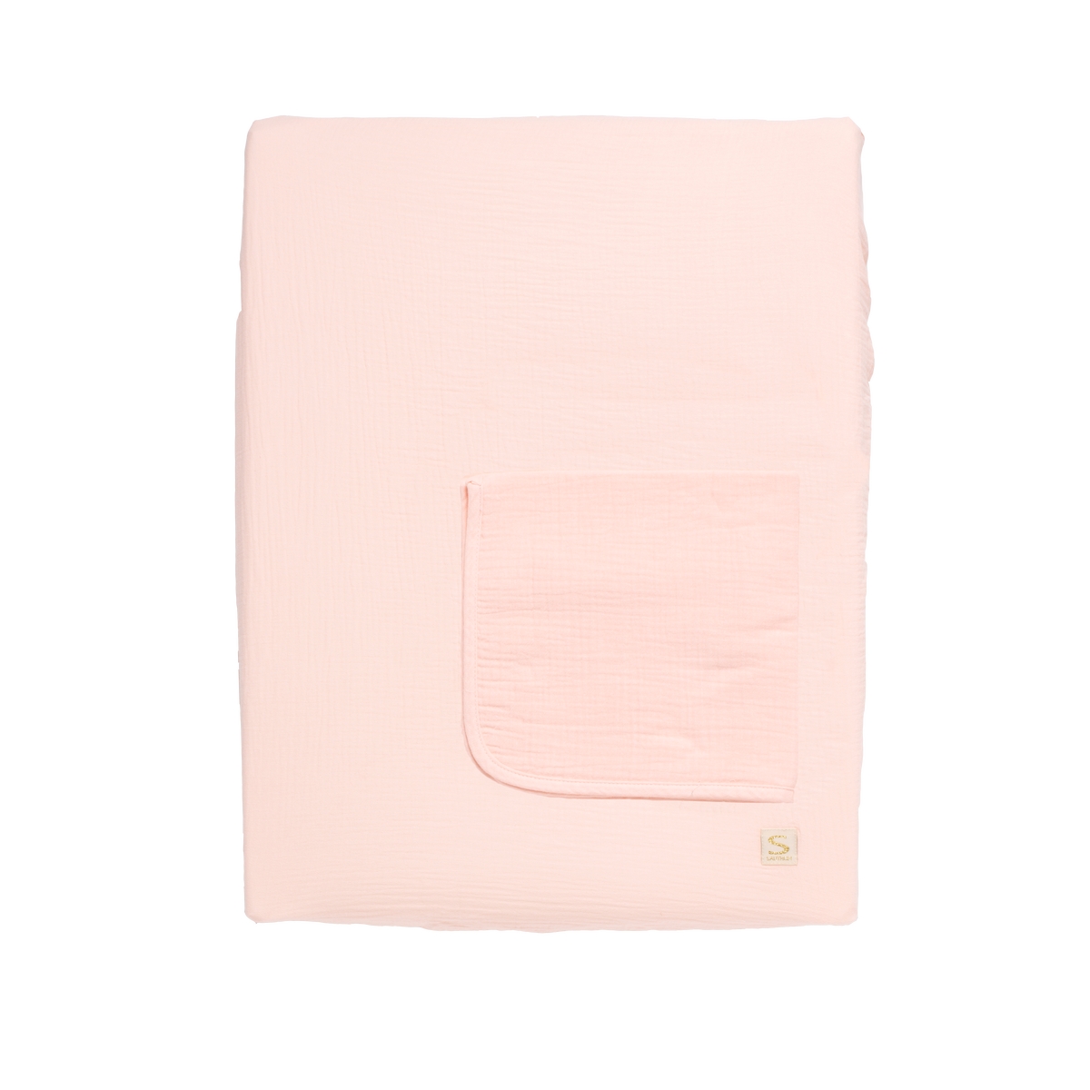 Matelas à langer avec housse et serviette Uni Petale ROSE Sauthon