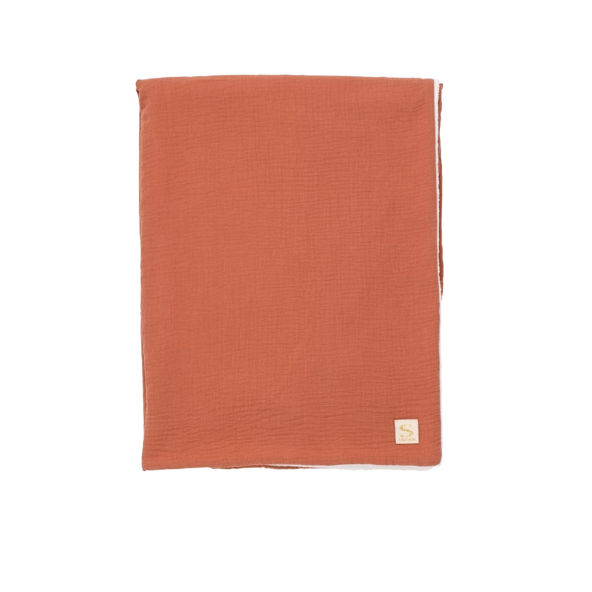 Couverture Uni Terracottta ROUGE Sauthon
