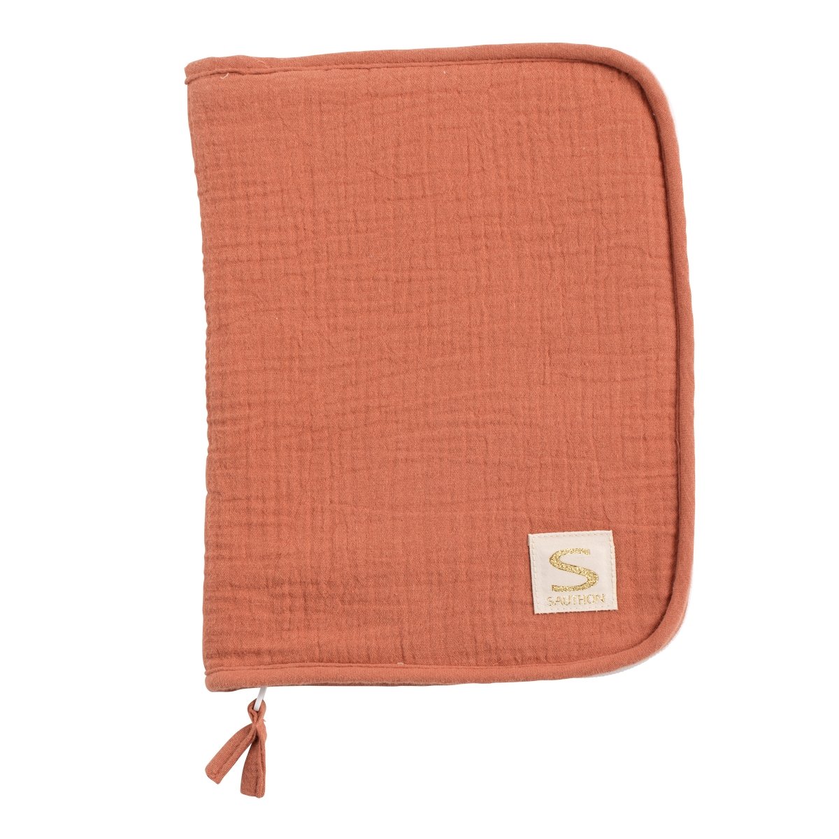 Protege carnet de sante Uni Terracotta ROUGE Sauthon