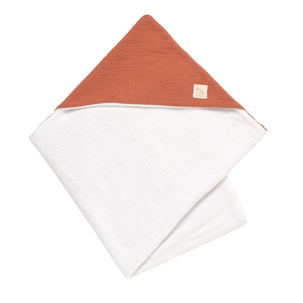 Cape de bain Uni Terracotta ROUGE Sauthon