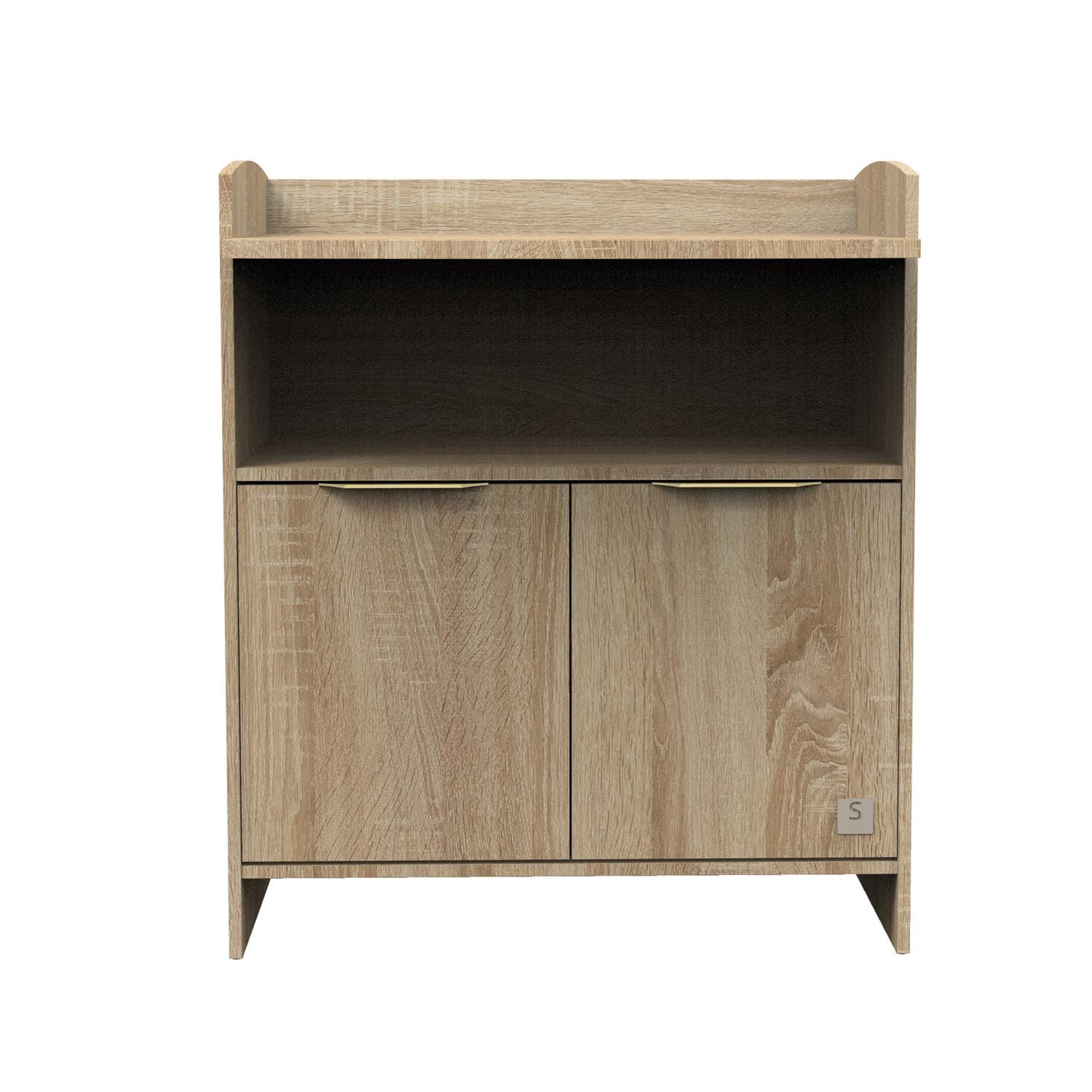 Commode 2 porte Azur avec dispositif à langer MARRON Sauthon