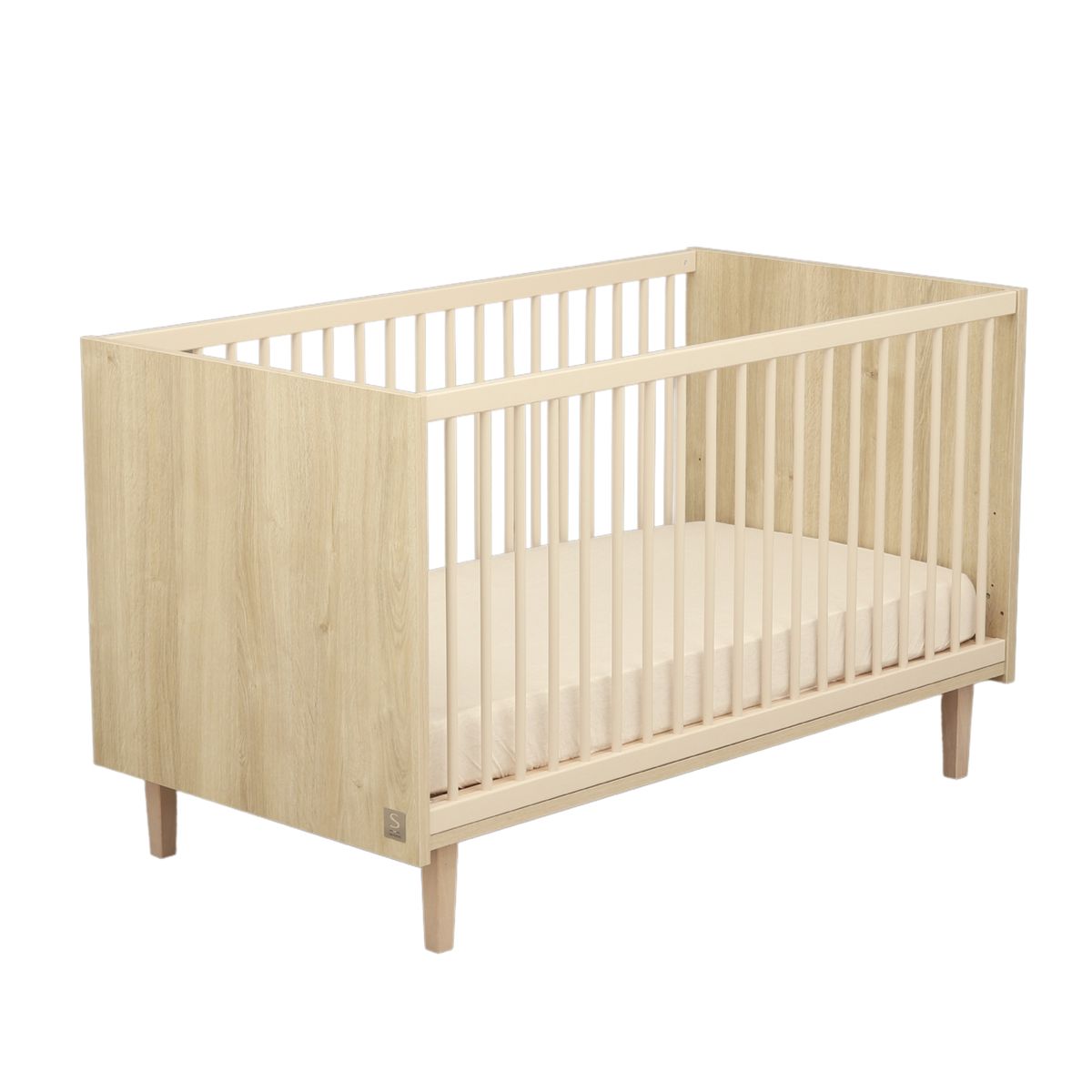 Lit little big bed Paloma bois BEIGE Sauthon