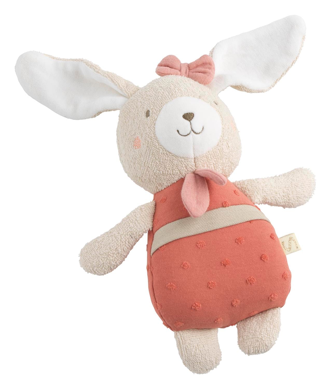 Doudou Grand Modele Petit Coeur ROSE Sauthon