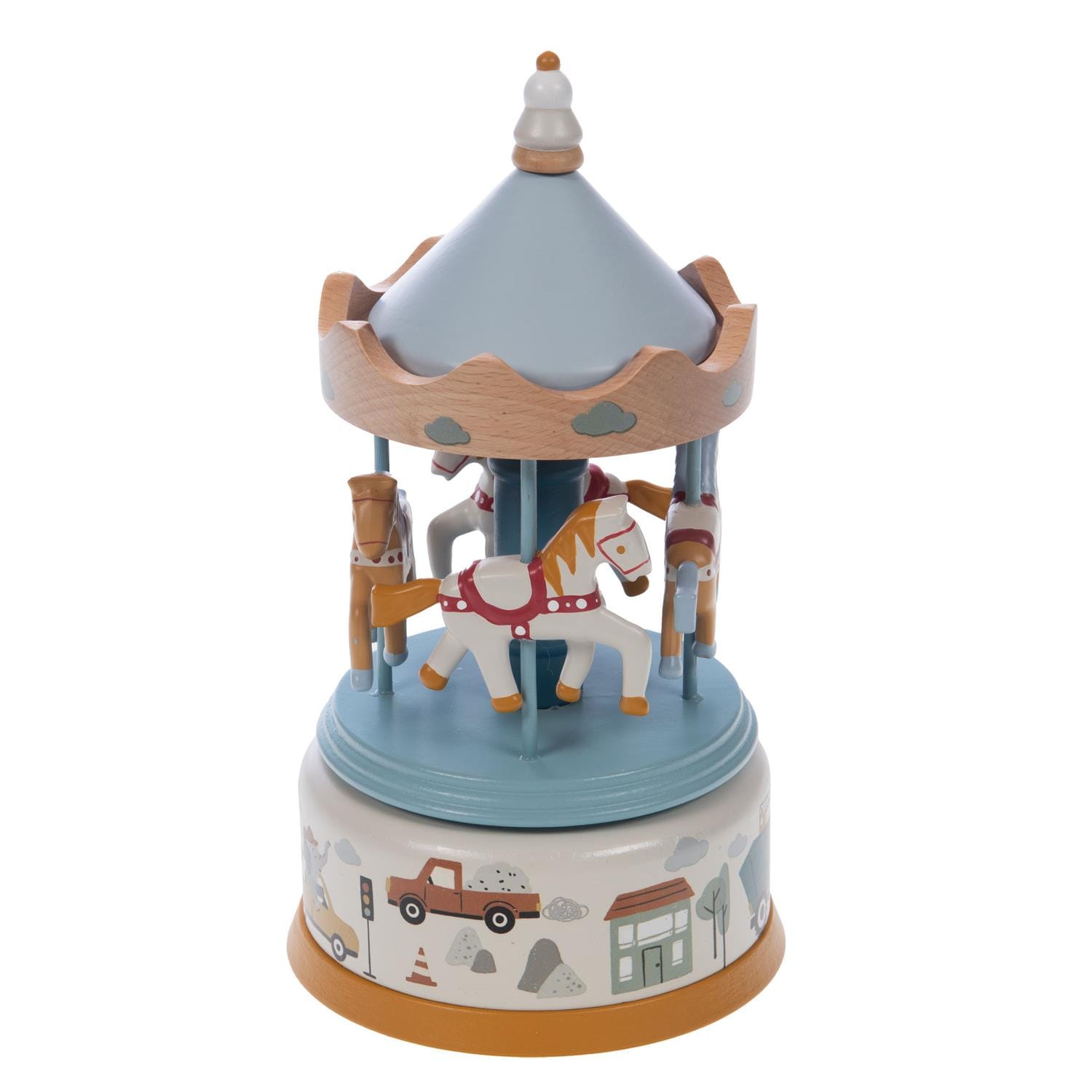 Boite à musique Carrousel Voiture Arthur BLEU Amadeus