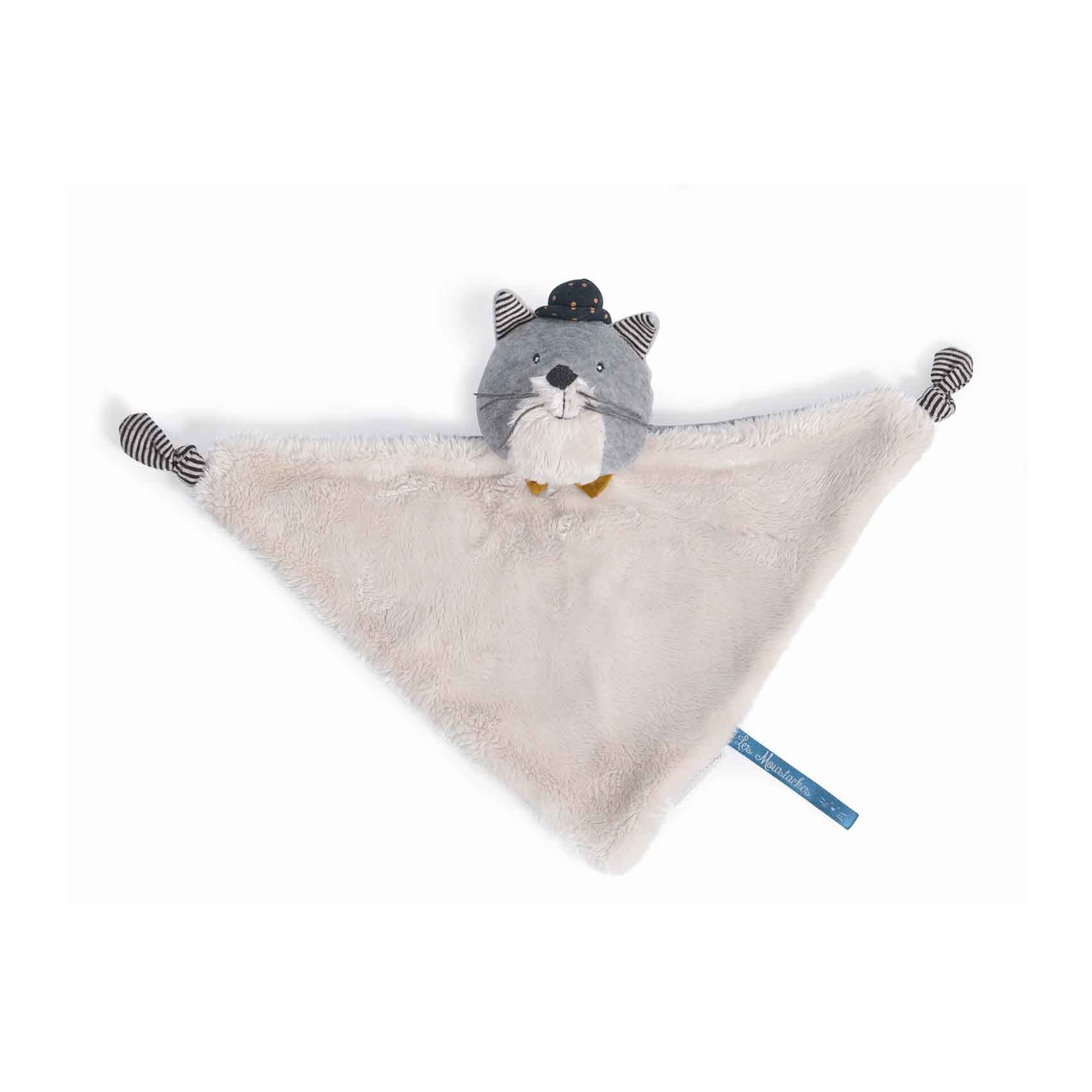 Doudou chat Fernand Les Moustaches GRIS Moulin Roty
