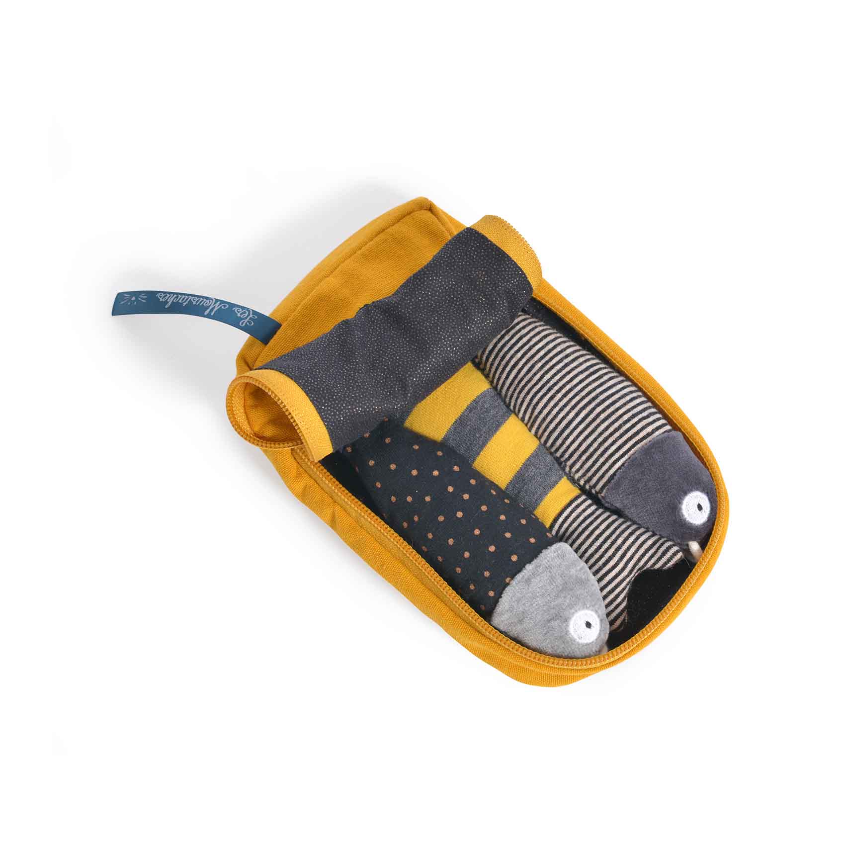 Boite à sardines d'activités Les Moustaches MULTICOLORE Moulin Roty