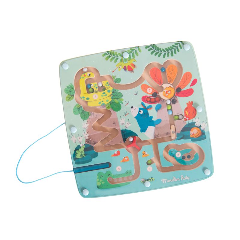 Labyrinthe magnétique Dans la jungle MULTICOLORE Moulin Roty