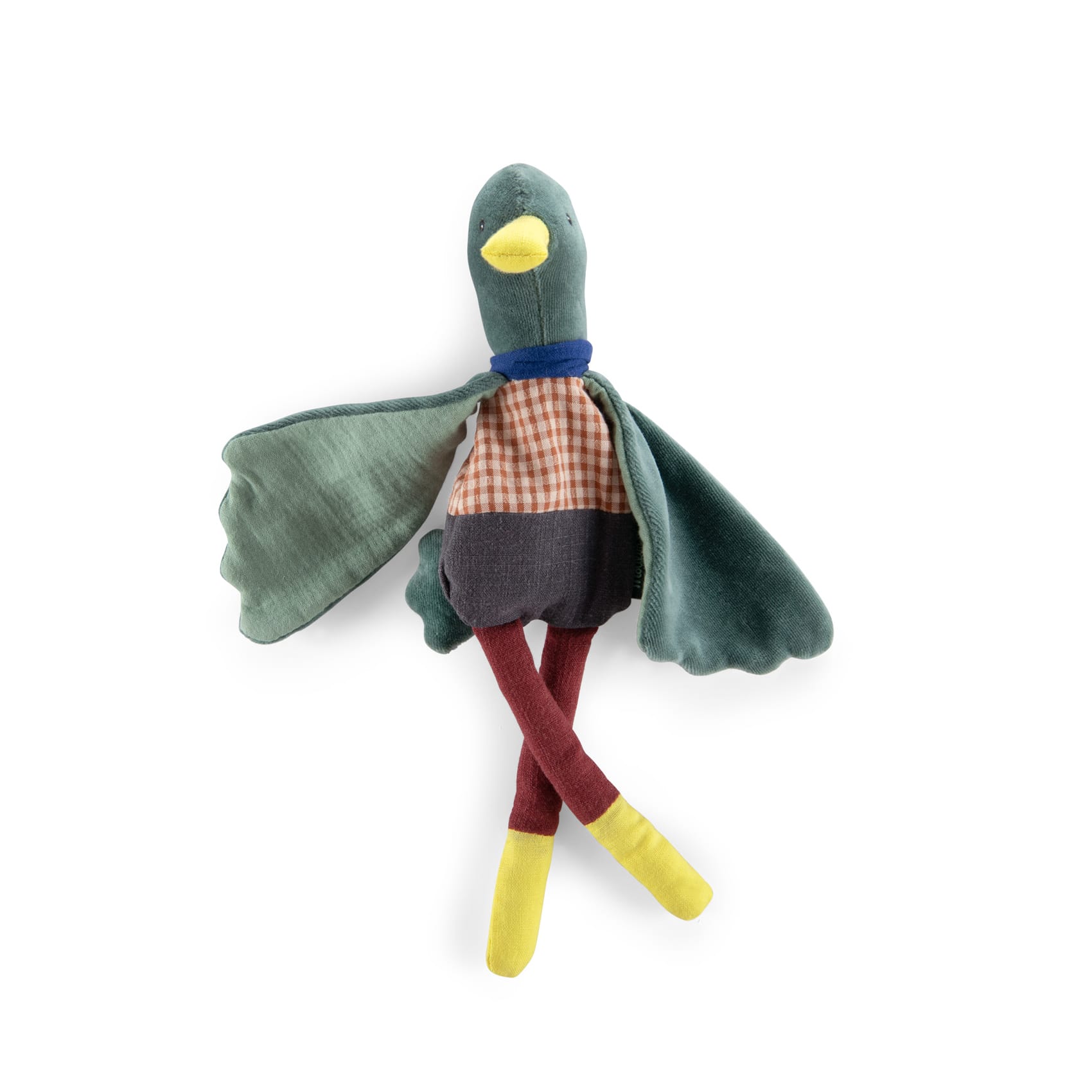 Doudou-hochet Pomme des bois VERT Moulin Roty