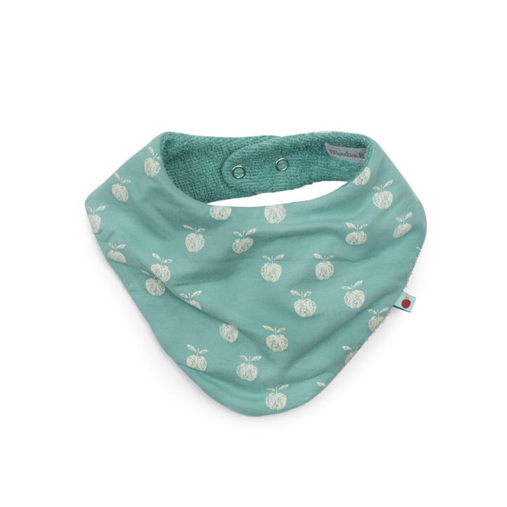 Bavoir bandana Pomme des Bois VERT Moulin Roty
