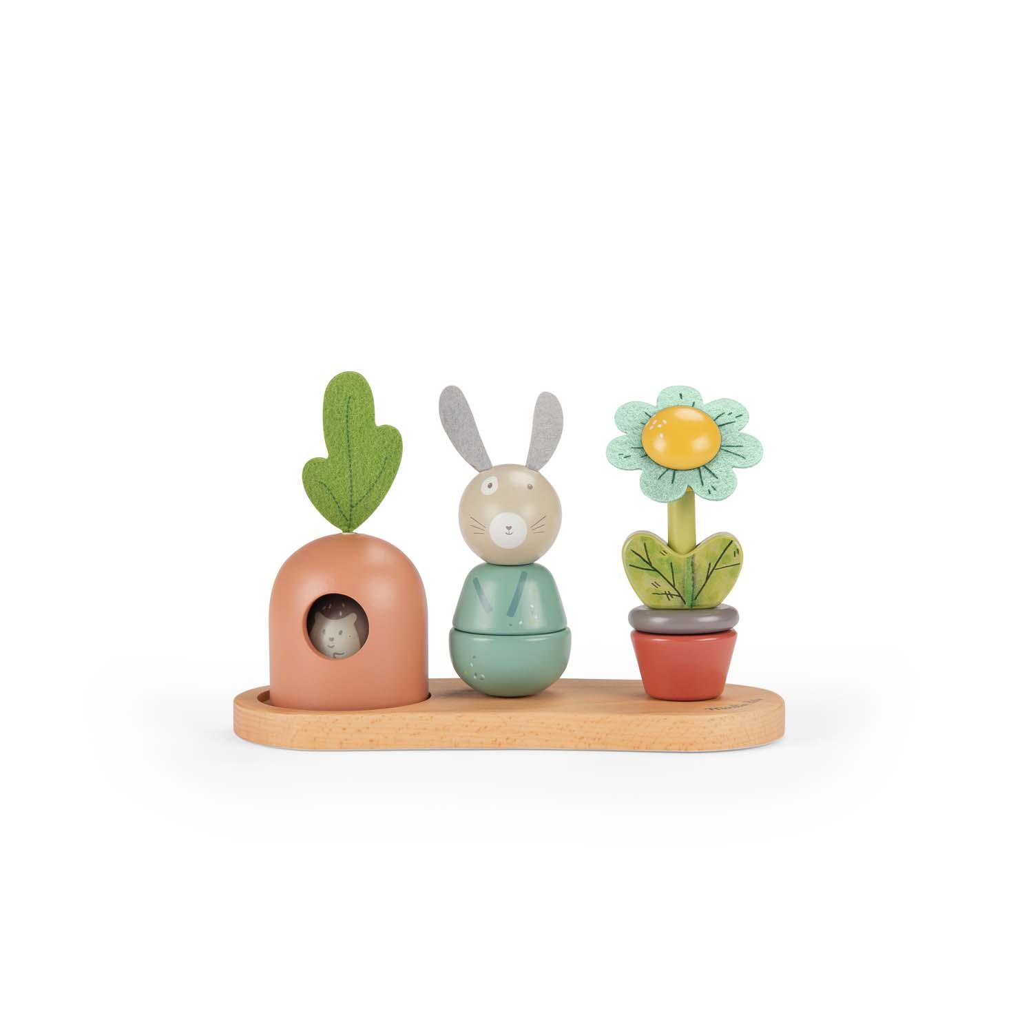Empilable multi-activités Trois petits lapins MULTICOLORE Moulin Roty
