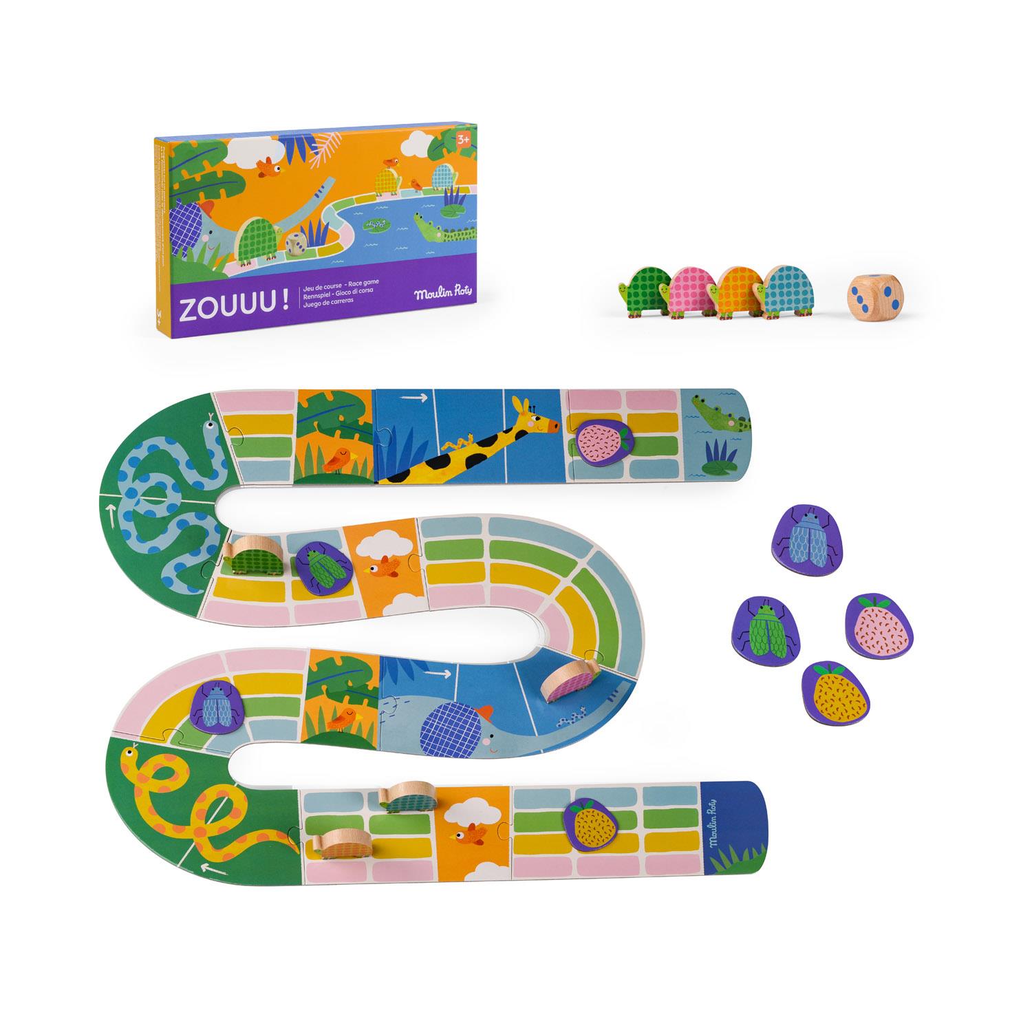 Jeu de course Zou Les Toupitis MULTICOLORE Moulin Roty