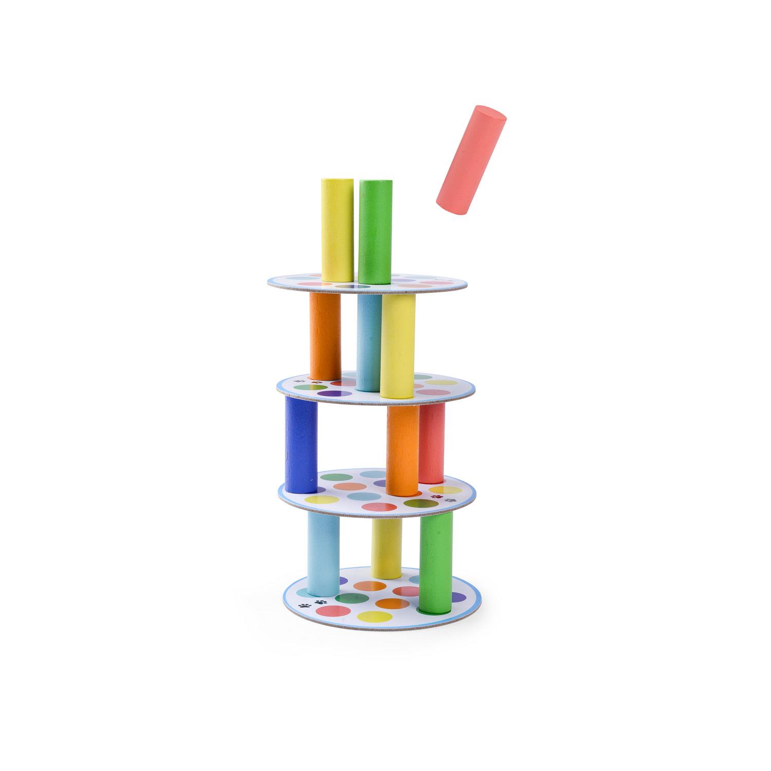 Jeu Méga tour Les Loufoques MULTICOLORE Moulin Roty