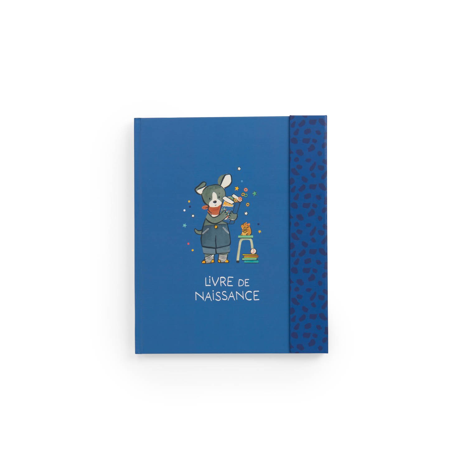 Livre de naissance Puce & Pilou (80 pages) BLEU Moulin Roty