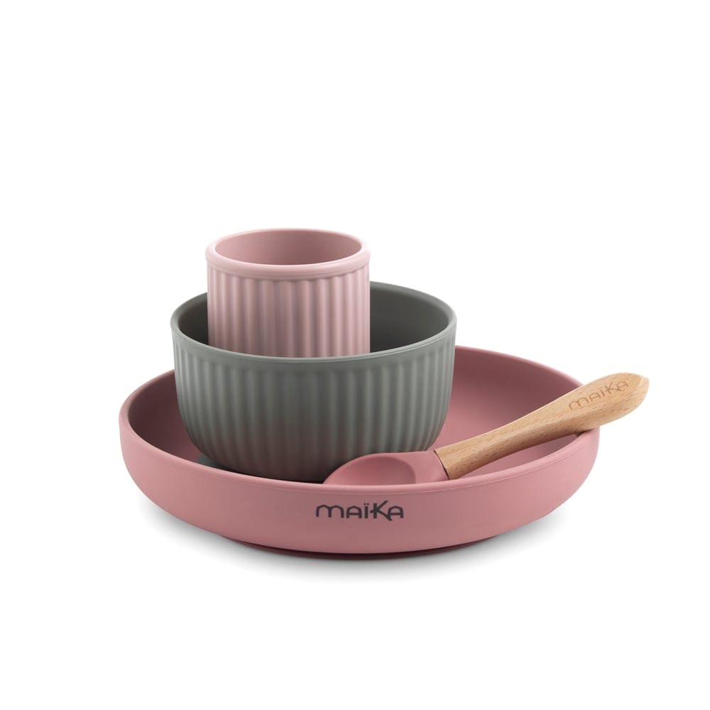 Coffret repas silicone ROSE Maïka