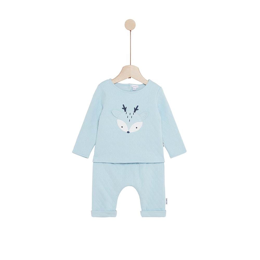 Pantalon avec haut BLEU P’tit bisou