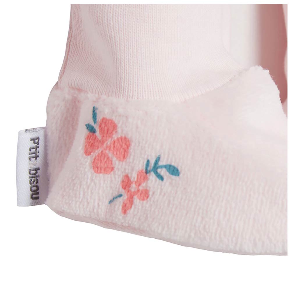 Lot de 2 paires de chaussons Mes Essentiels VIOLET P’tit bisou