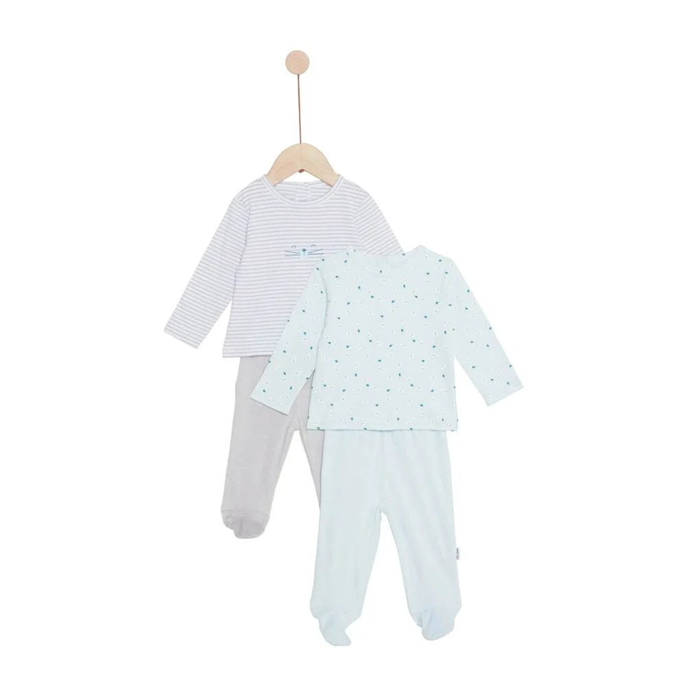 Lot de 2 pyjamas Mes Essentiels MULTICOLORE P’tit bisou