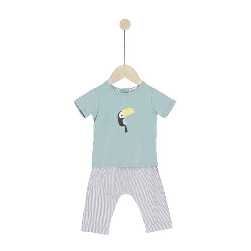 Ensemble pantalon avec Tee-shirt Sous le citronnier GRIS Marèse