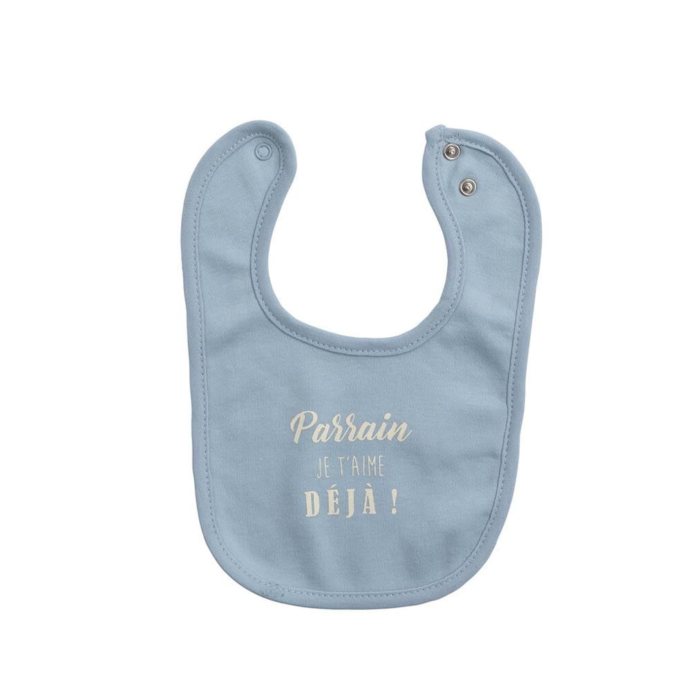 Bavoir annonce parrain  BLEU Maïka