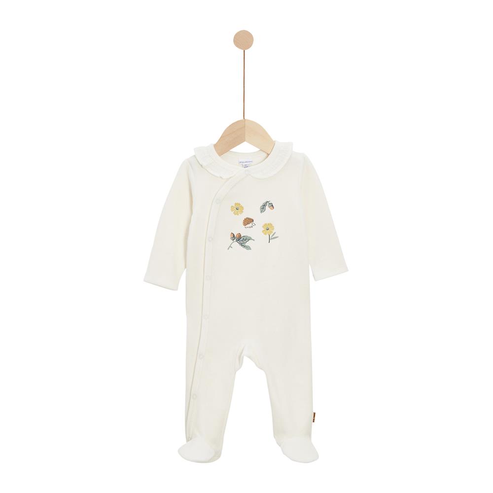 Pyjama Hérisson Cœur de pain d'épice BLANC P’tit bisou