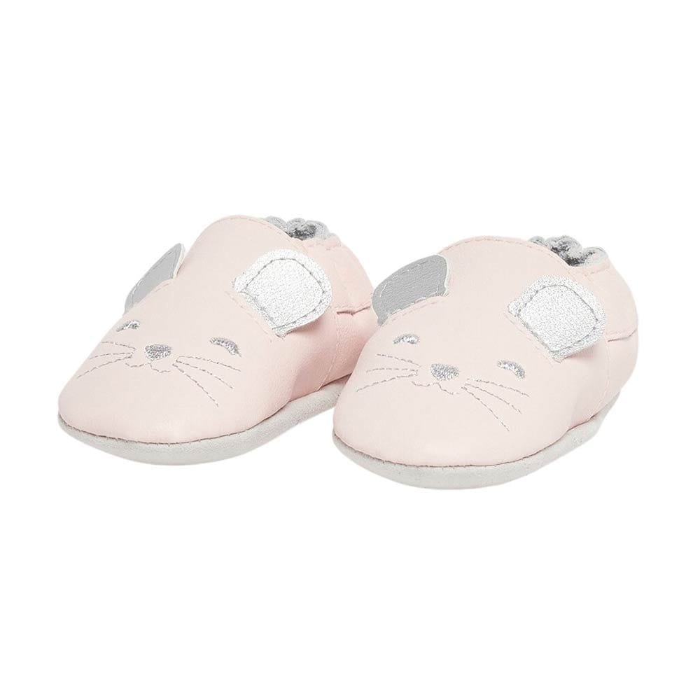 Chaussons Cuir ROSE P’tit bisou