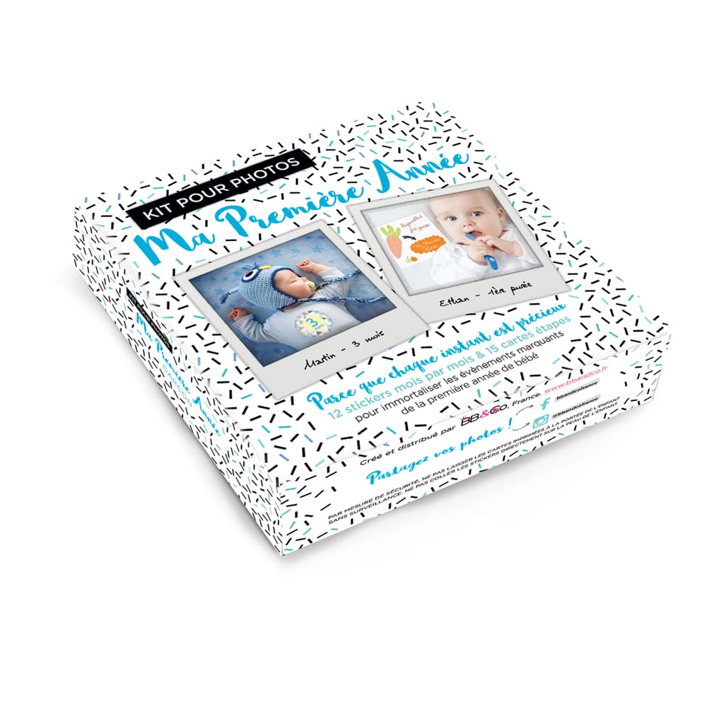 Kit Pour Photos Ma Première Annee Garçon MULTICOLORE BB&Co