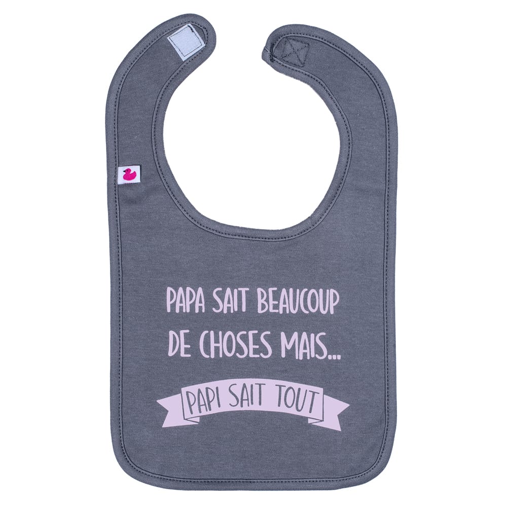 Bavoir "Papi sait tout" MULTICOLORE BB&Co